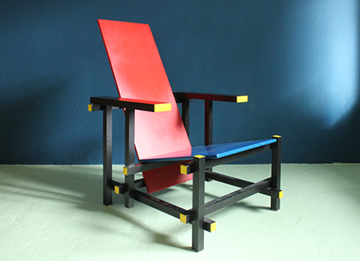 Rot-Blauer Stuhl von G. Rietveld