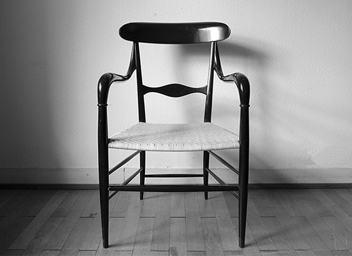 Seltener Chiavari-Armlehnstuhl Seltener Chiavari-Armlehnstuhl