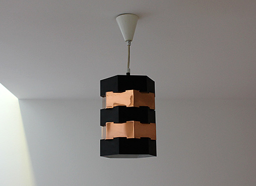 Kleine Kupfer-Lampe aus den 1960er Jahren Kleine Kupfer-Lampe aus den 1960er Jahren