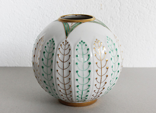 Bemalte Vase Krautheim Porzellan