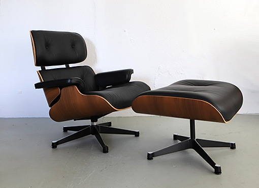 Eames Lounge Chair mit Ottomane