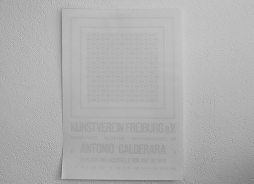 Auststellungsplakat von Antonio Calderara