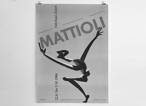 Ausstellungsplakat „Mattioli“ von Hans Rudolf Ziegler Ausstellungsplakat „Mattioli“ von Hans Rudolf Ziegler
